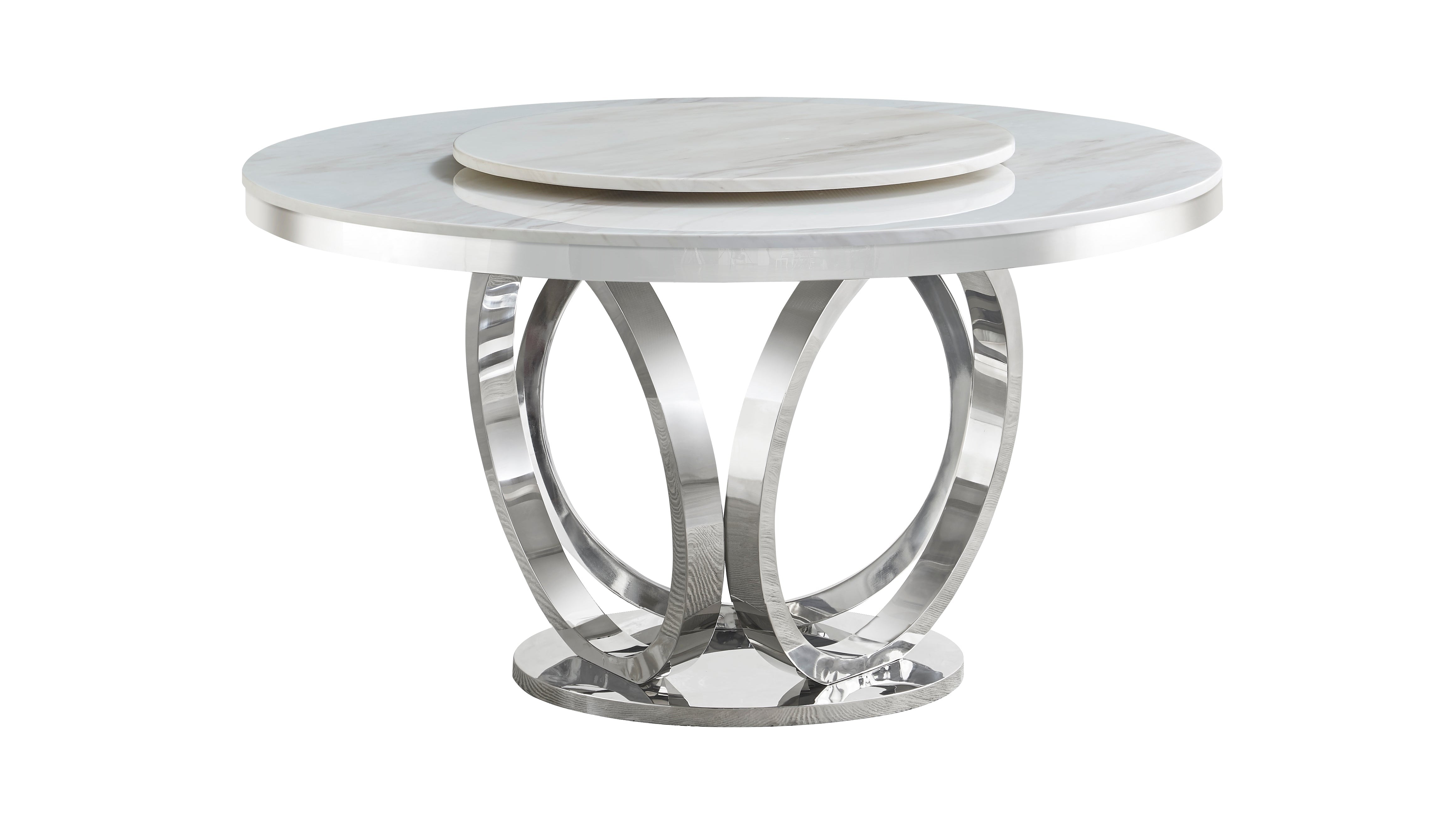 D615 Maxi Table (Cream/Chrome)