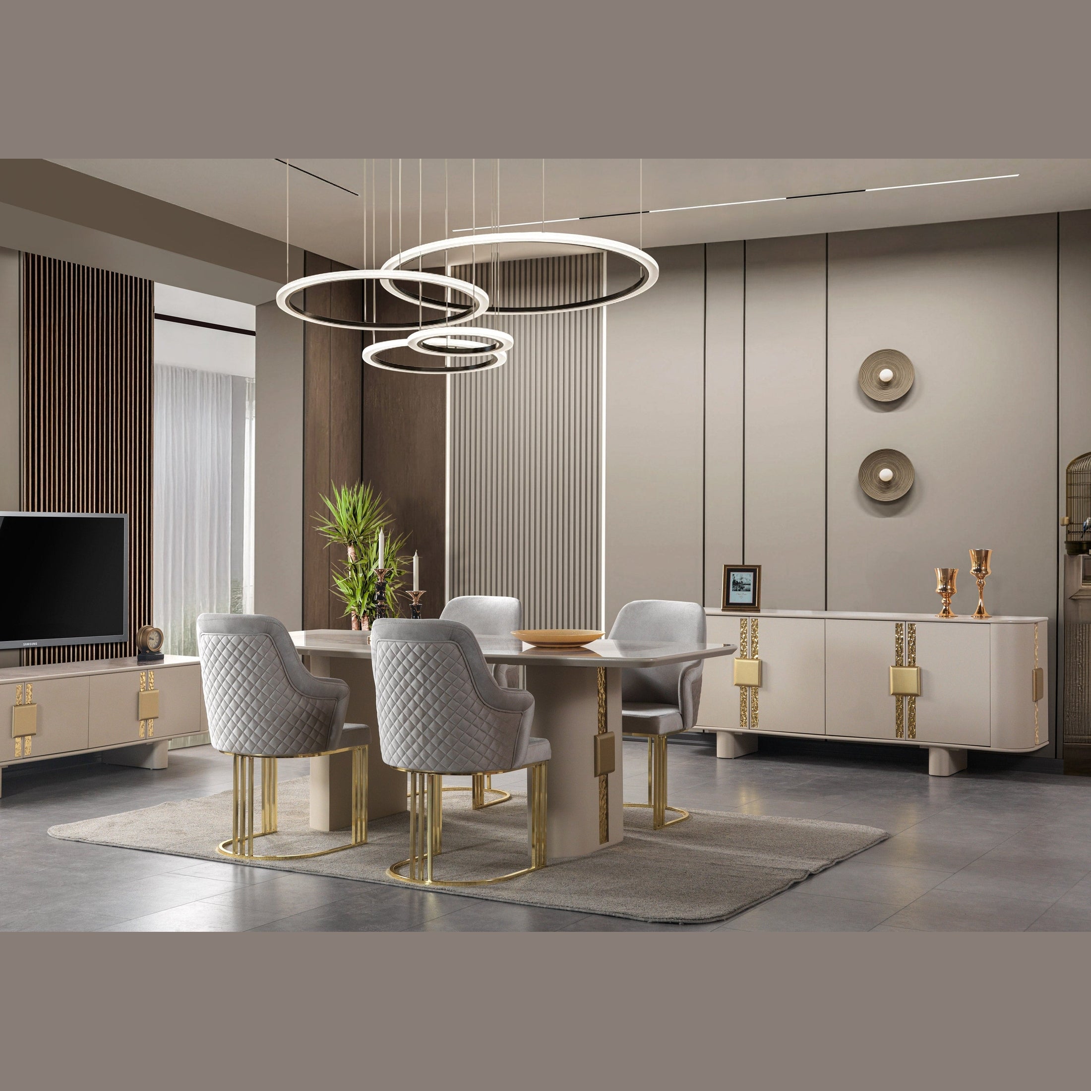 Carlina Ivory Tv Stand