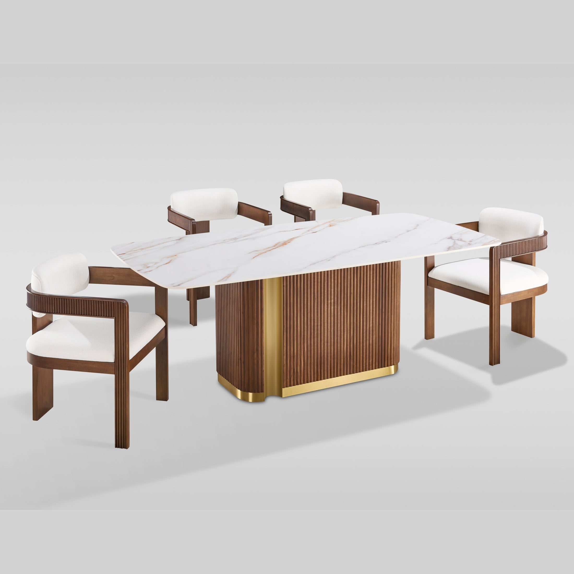 D1580 Valente (White/Walnut)