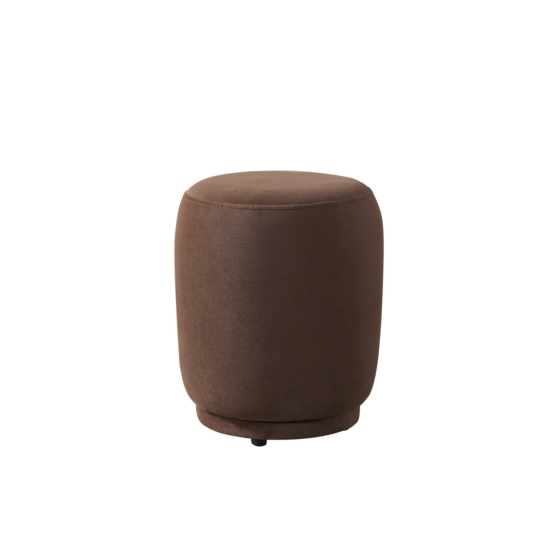 Cloe Coffee Velvet Stool