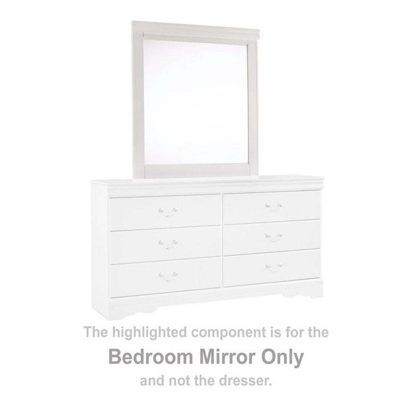 Anarasia White Bedroom Mirror (Mirror Only)