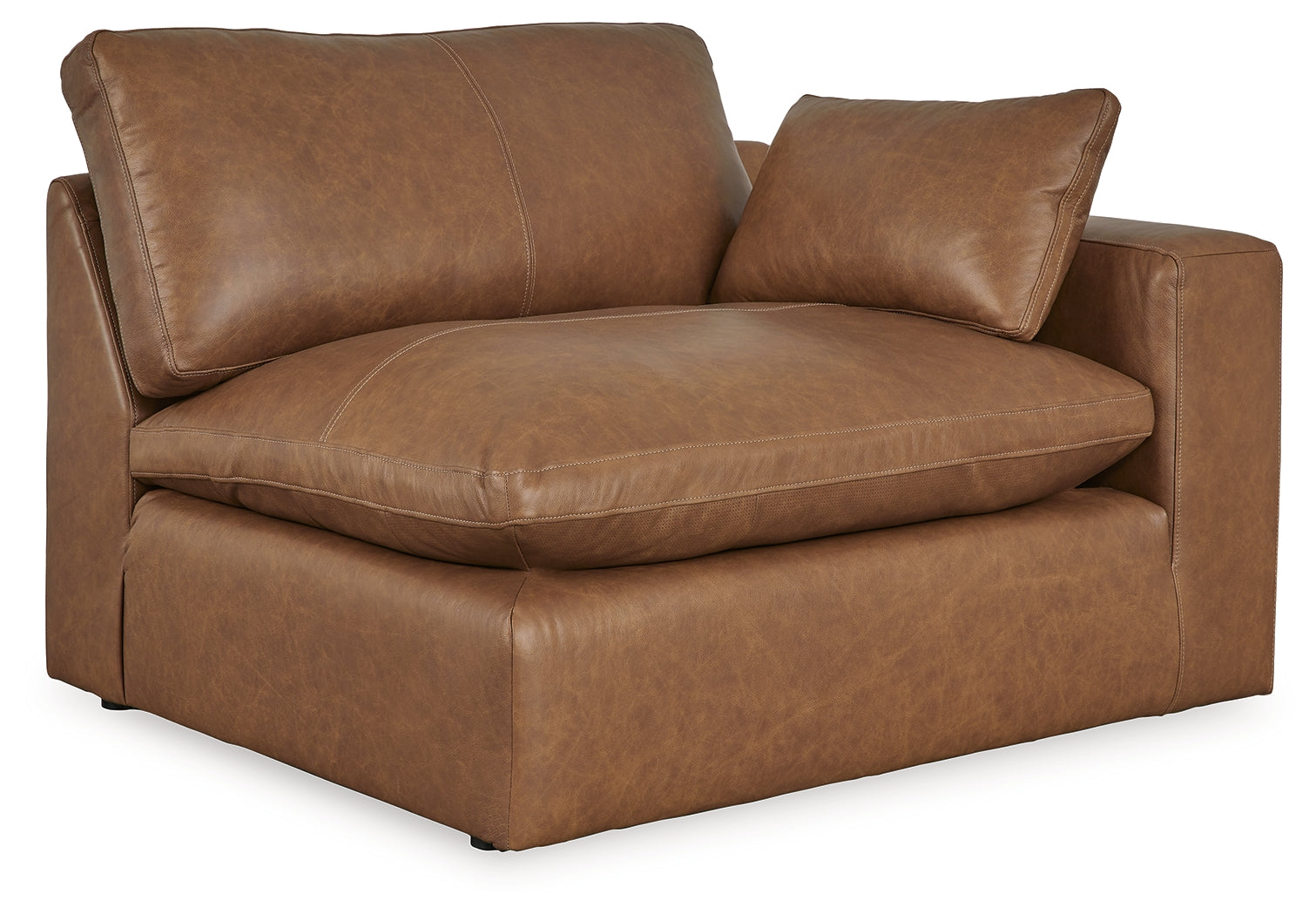 Emilia Caramel Right-Arm Facing Corner Chair
