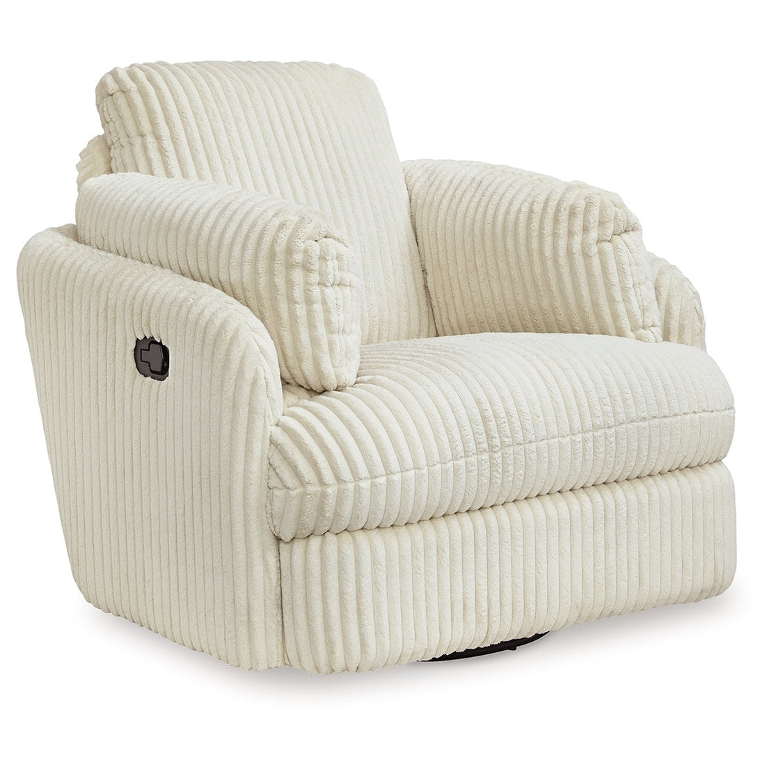 Tie-Breaker Ivory Swivel Glider Recliner